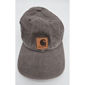 Carhartt Brown/Gray Cotton Baseball Cap Adjustable Strap Unisex Casual Style